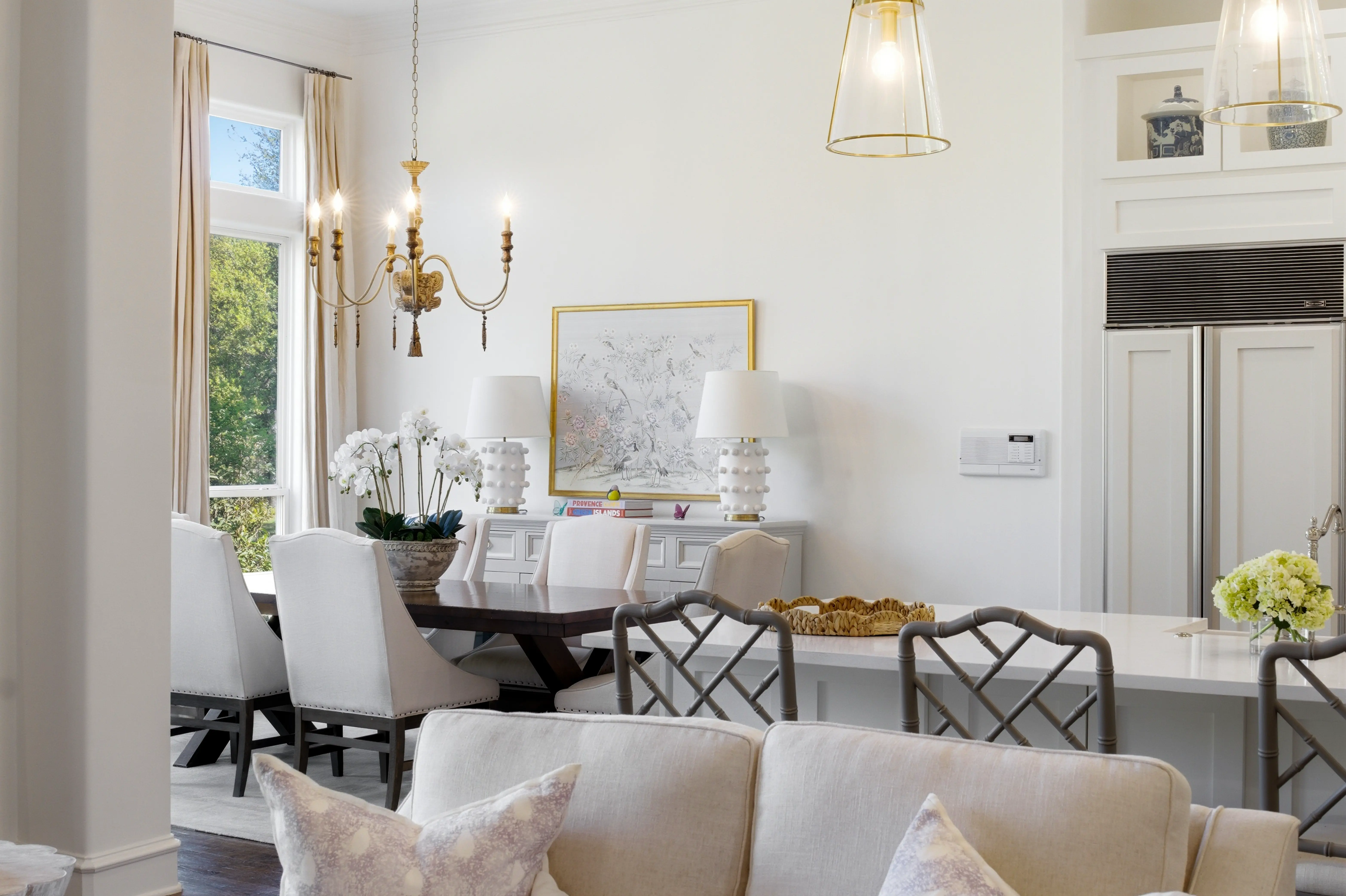 Kitchen with granite countertops and gas cooktop